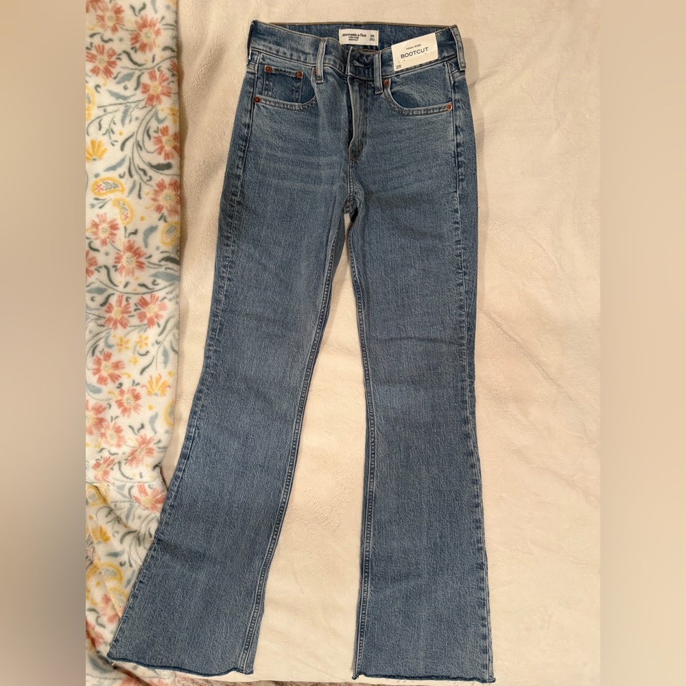 Abercrombie & Fitch Light Blue Boot Cut Jeans